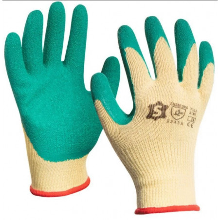 GANTS EN POLYCOTON TRICOTÉ AVEC ENDUCTION LATEX CRÊPÉ - MODÈLE 7032