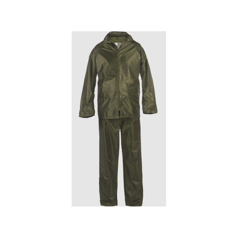 ENSEMBLE IMPERMÉABLE SACOBEL VERT EN NYLON ENDUIT PVC