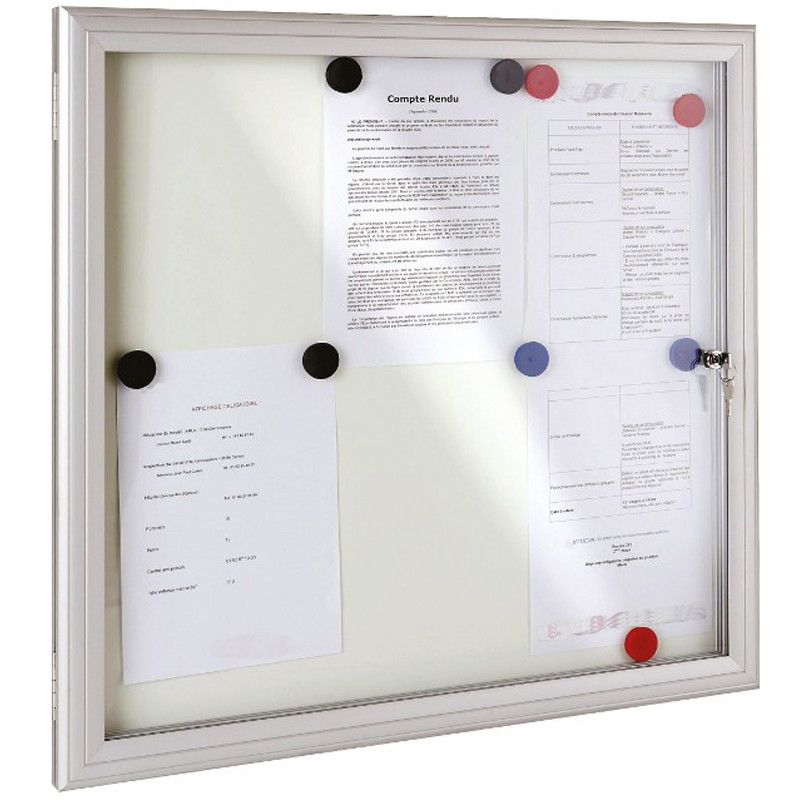 VITRINE EXTÉRIEURE RÉVERSIBLE REVERSO SATA AVEC CADRE ALUMINIUM