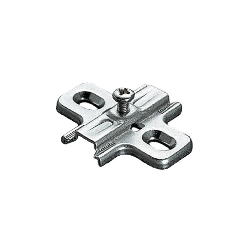 EMBASE CRUCIFORME RÉGLABLE SALICE B2V 37X32 MM ARGENT NON CLIPSABLE
