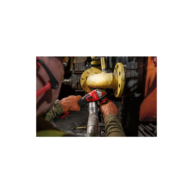 MEULEUSE D'ANGLE 125 MM AVEC INTERRUPTEUR COULISSANT ET FREIN 18V 2X5AH