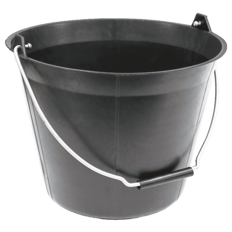 SEAU DE MACON PLASTIQUE NOIR 11L - TALIAPLAST 310183