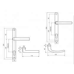 ENSEMBLE SUR PLAQUE ÉTROITE SOFI - MODÈLE 5112