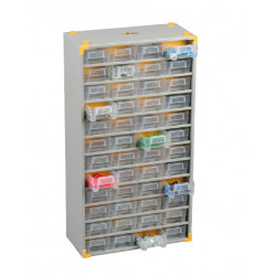 CASIER À TIROIRS MÉTALLIQUE VARIO PRO 48 TIROIRS 300X140X565MM - SORI - 465520