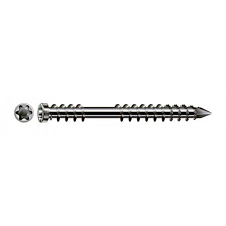 VIS TERRASSE INOX A2 TÊTE CYLINDRIQUE TORX SPAX