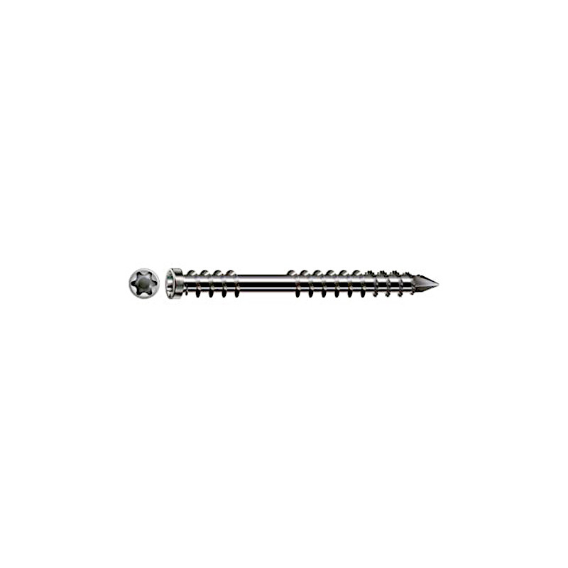 VIS TERRASSE INOX A2 TÊTE CYLINDRIQUE TORX SPAX