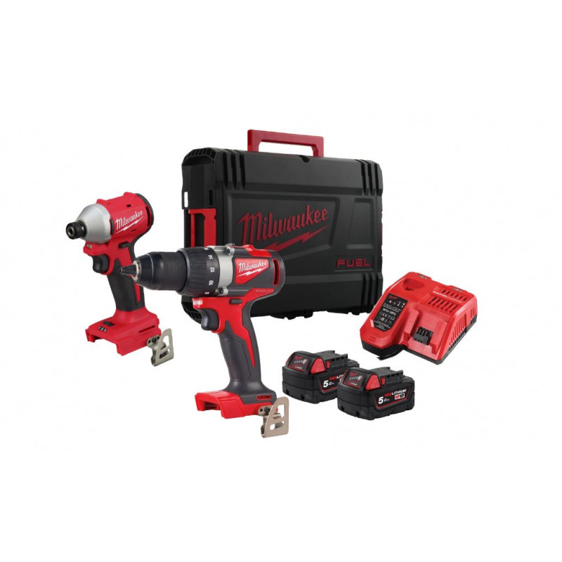 ENSEMBLE 2 OUTILS 18 V BLPP2B3-502X - 2 BATTERIES 5 AH - - BOÎTE DE RANGEMENT HD-BOX