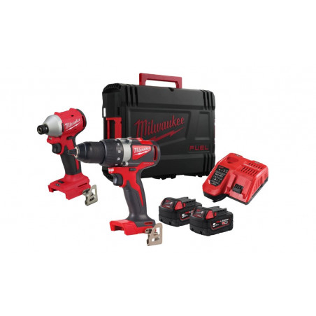 ENSEMBLE 2 OUTILS 18 V BLPP2B3-502X - 2 BATTERIES 5 AH - - BOÎTE DE RANGEMENT HD-BOX