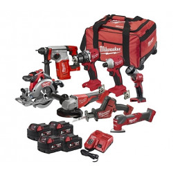 ENSEMBLE 8 OUTILS 18 V BLPP8C-504 - 4 BATTERIES 5 AH - SAC