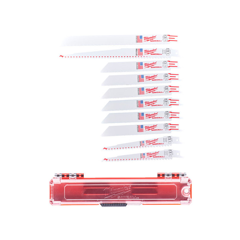 ENSEMBLE DE 10 LAMES POUR SCIE SABRE