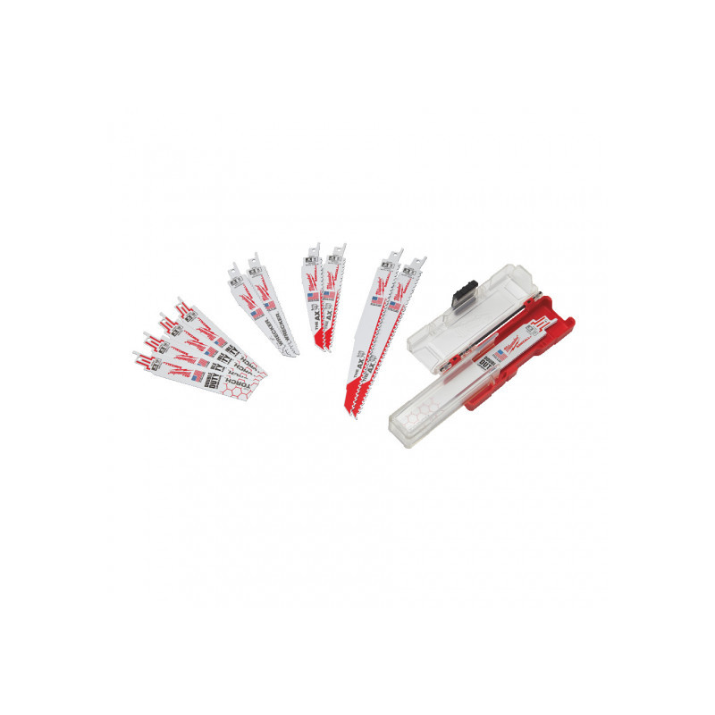 ENSEMBLE DE 12 LAMES POUR SCIE SABRE