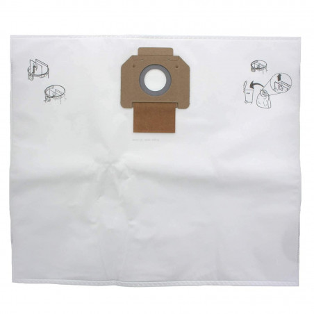 ENSEMBLE DE 5 SACS FILTRANTS NON TISSÉS POUR ASPIRATEUR