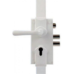 SERRURE 3 POINTS EN APPLIQUE S300 BLANC REVERSIBLE SANS CYLINDRE