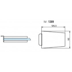 GÂCHE DE RÉPÉTITION STREMLER POUR SERRURES DE MILIEU CLASSIQUE 1300