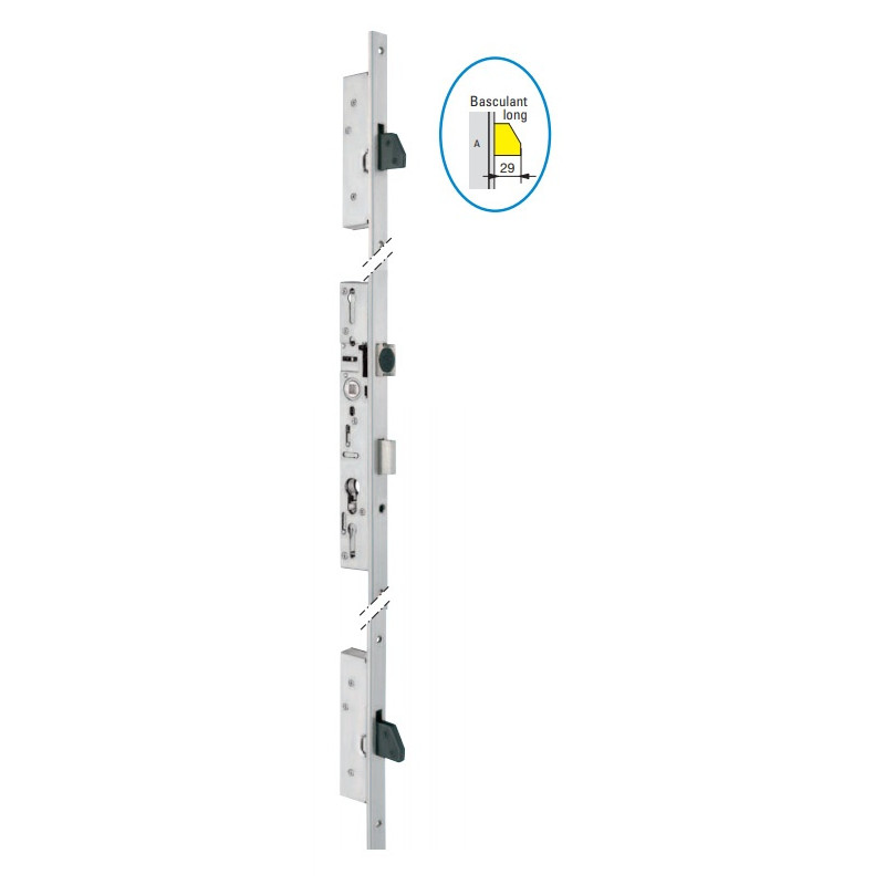 SERRURE MULTIPOINTS TF3 STREMLER 3 POINTS PÊNE DORMANT DEMI-TOUR SÉRIE 6370