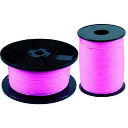 CORDEAU TRESSE FLUO ROSE 2.5MMX200M
