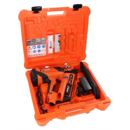 CLOUEUR COMBI XI 2EN1 AVEC CLOUS CRANTÉS 2,8X70MM ET 4X35MM HARD N’SAFE, BATTERIE 2,1AH, CHARGEUR ET COFFRET