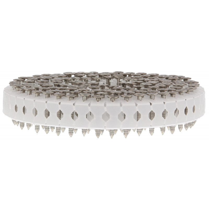 ENSEMBLE DE 1000 CLOUS CRANTÉS EN INOX A2 POUR CLOUEUR IM45GN