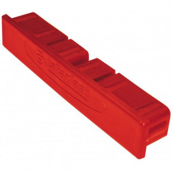 EMBOUT EN PLASTIQUE DE RÈGLE ALUMINIUM 100X18MM ROUGE