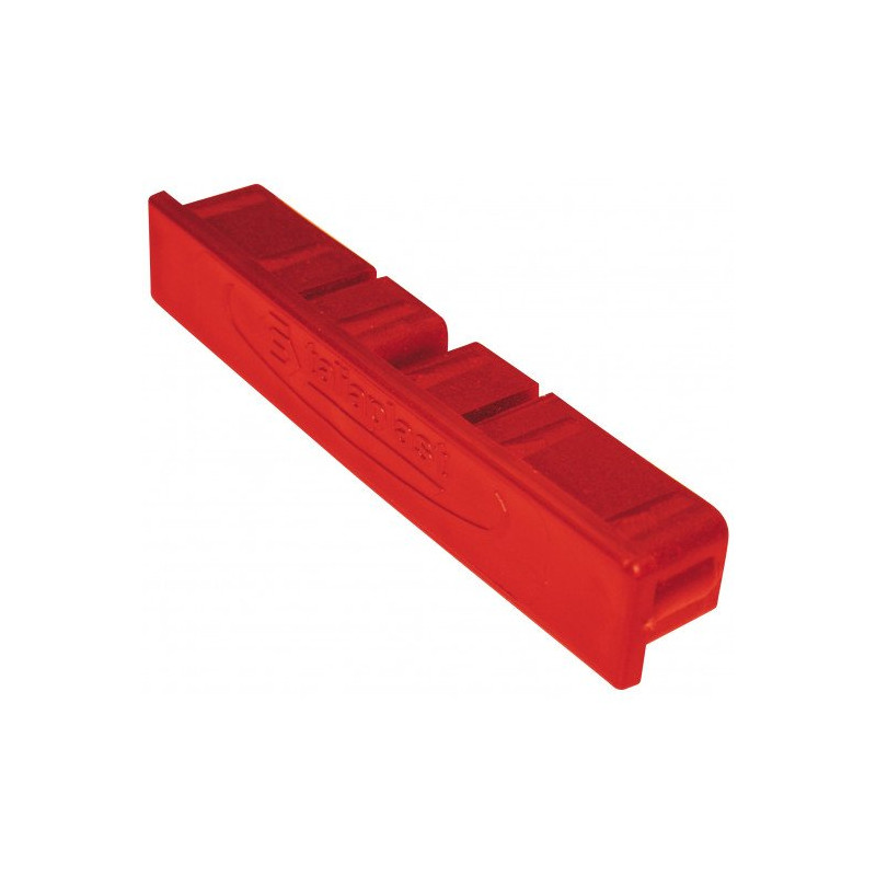 EMBOUT EN PLASTIQUE DE RÈGLE ALUMINIUM 100X18MM ROUGE