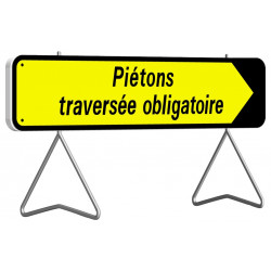 PANNEAU DE SIGNALISATION DE DIRECTION RECTANGULAIRE 1000X300MM