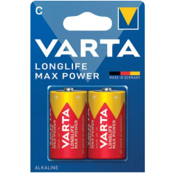 Blister de 2 piles alcalines C - LR14 LONGLIFE POWER 1,5 volts.