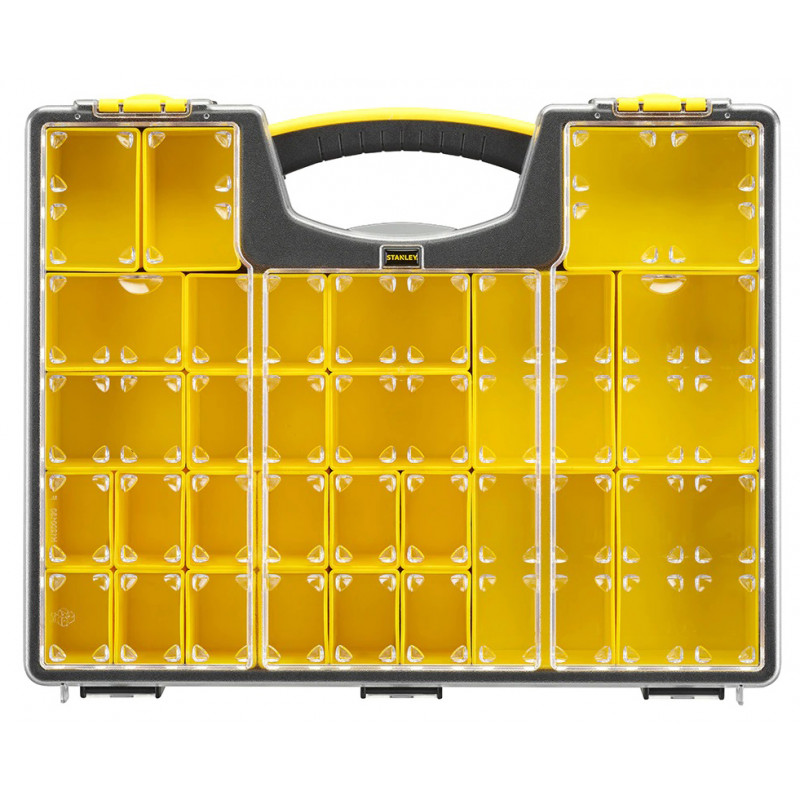 BOÎTE ORGANISEUR PRO STANLEY AVEC 25 COMPARTIMENTS AMOVIBLES