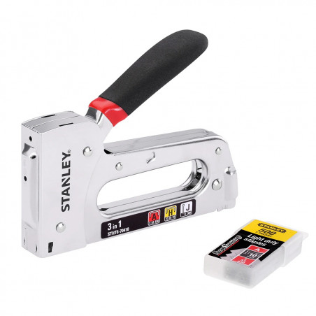 AGRAFEUSE MULTIFONCTION 3 EN 1 TR120 STANLEY ACIER