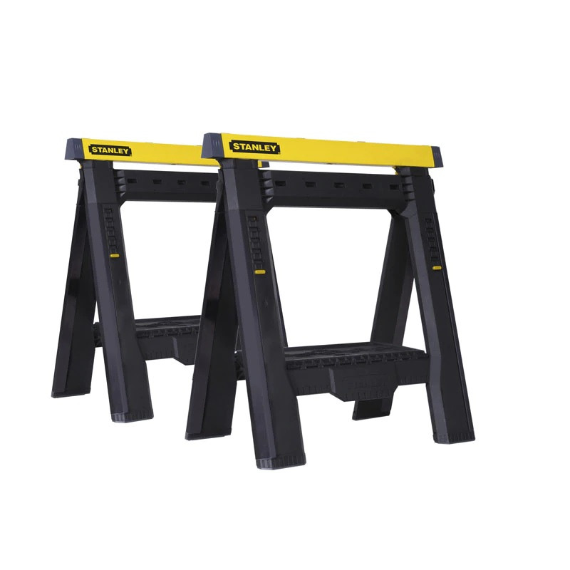 ENSEMBLE DE 2 TRÉTEAUX PLIABLES ET TÉLESCOPIQUES STANLEY