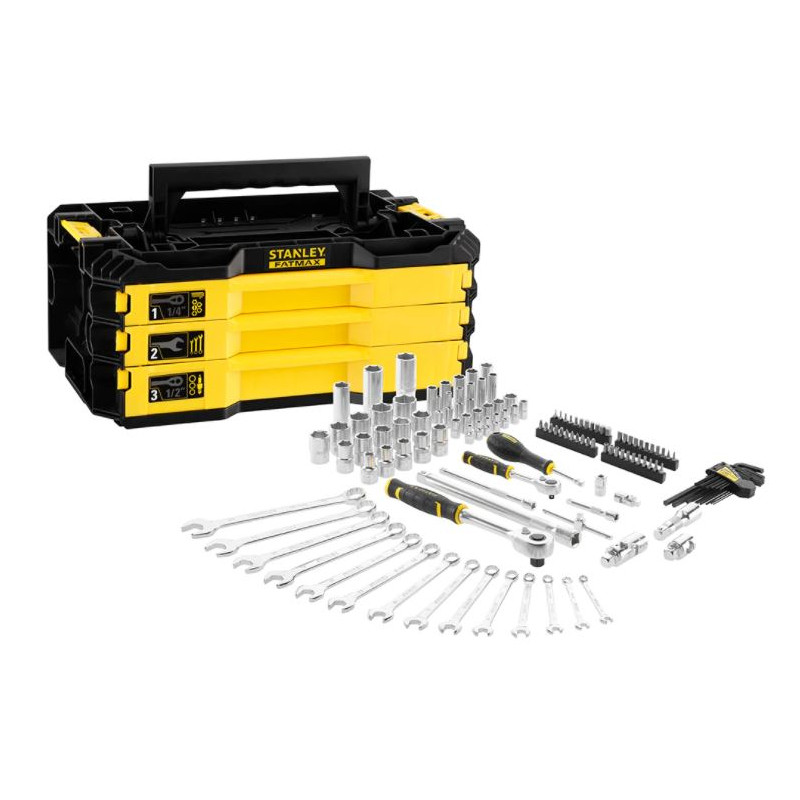 BOÎTE À OUTILS PRO-STAK™ AVEC 3 TIROIRS ET 126 PIÈCES STANLEY