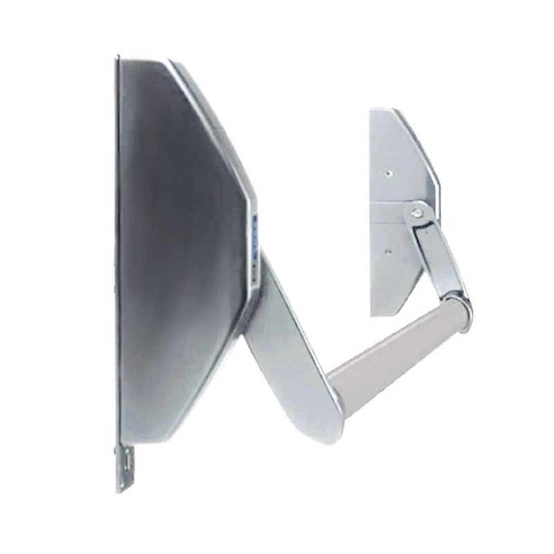 ANTIPANIQUE À SERRURE MORTAISER CARRÉ DE 8 MM ARGENT