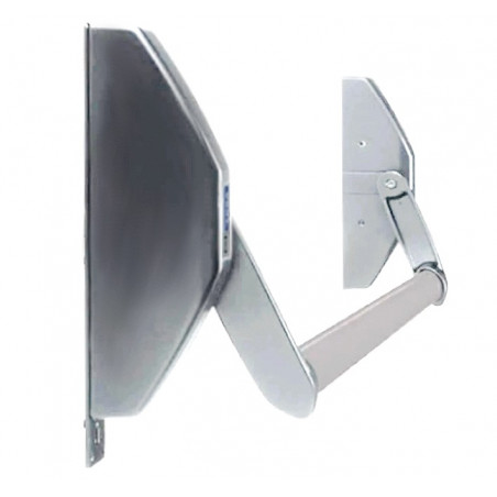 ANTIPANIQUE À SERRURE MORTAISER CARRÉ DE 8 MM ARGENT