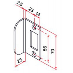 BUTÉE DE PORTAIL GK INOX BRUT