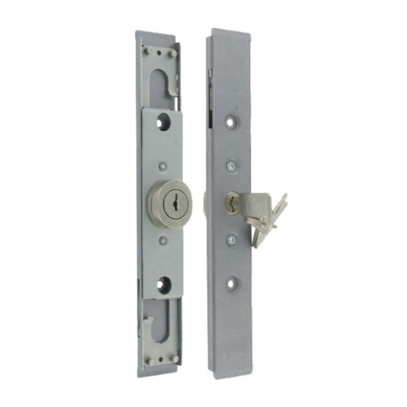 SERRURE AA40 ACIER ZINGUÉ CYLINDRE ROND LONGUEUR 12 MM 2 PIVOTS