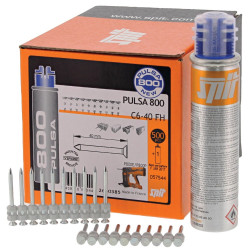 CLOUS C6 40MM POUR PULSA P800 BOÎTE DE 500 - SPIT - 57544