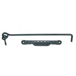 CROCHET DIAMÈTRE 8 MM VIS AVEC CRÉMAILLÈRE CATAPHORÈSE NOIR