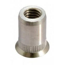 INSERT INOX T FRAISEE MOLETE M6 EP 1.8 A 3 LA BOITE DE 100