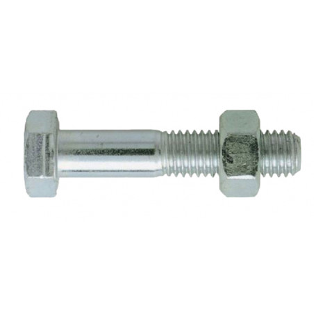 BOULON HEXAGONAL ACIER ZINGUÉ BLANC CLASSE 8.8 DIN 931/934 ULTIMA