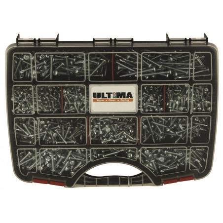 COFFRET 1770 VIS AUTOPERCEUSES TÊTE CYLINDRIQUE 6 LOBES TORX ULTIMA COF153
