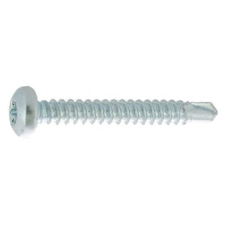 VIS AUTOPERCEUSE TORX TÊTE CYLINDRIQUE CRANTÉE ACIER ZINGUÉ BLANC DIN 7504M
