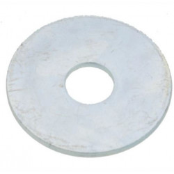 RONDELLE PLATE EXTRA LARGE ULTIMA ACIER ZINGUÉ BLANC SÉRIE LLU NFE 25513