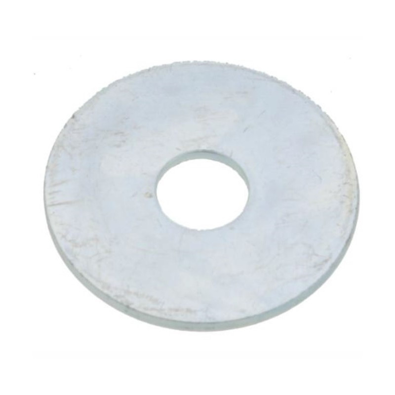 RONDELLE PLATE EXTRA LARGE ULTIMA ACIER ZINGUÉ BLANC SÉRIE LLU NFE 25513