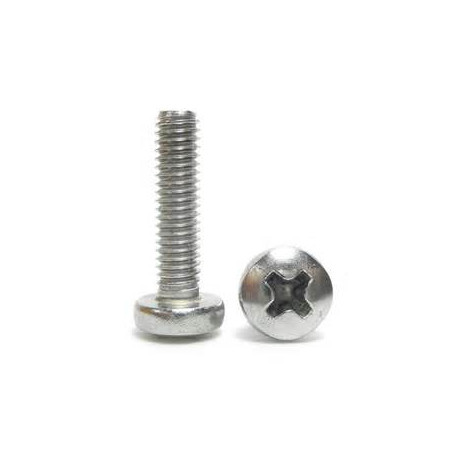 VIS MÉTAUX TÊTE BOMBÉE CYLINDRE CLASSE 4.8 PZ DIN 7985