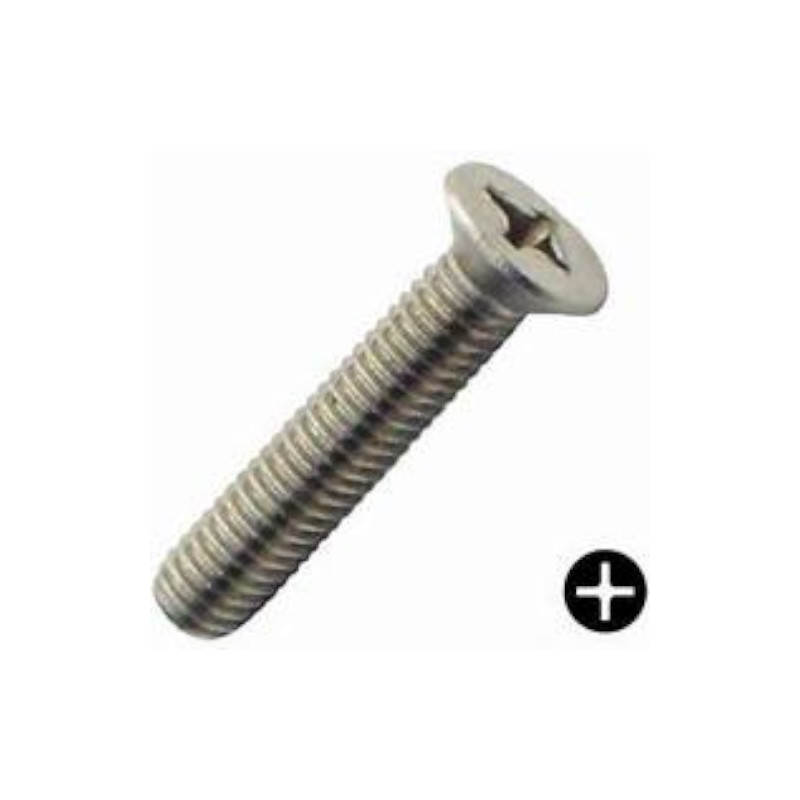 VIS MÉTAUX TÊTE FRAISÉE ZINGUÉE 4.8 MM DIN 965 ULTIMA