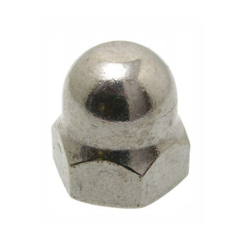 ÉCROUS BORGNE ACIER ZINGUÉ BLANC DIN 1587 CLASSE 6.8