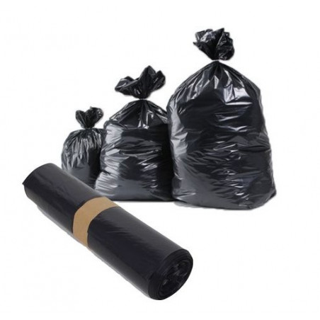 100 SACS POUBELLES NOIRS 130L