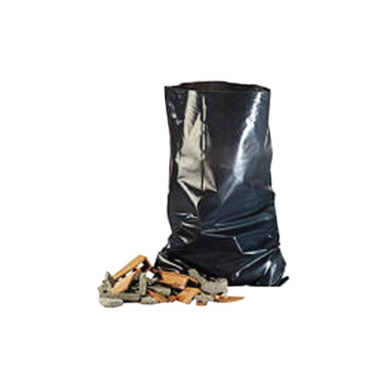 CARTON DE 100 SACS À GRAVATS NOIR 500X1000