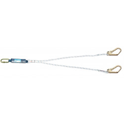 LONGE ANTICHUTE DOUBLE DRISSE LDAD-1,5-10-10 BLANC