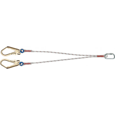 LONGE D’ASSUJETTISSEMENT DOUBLE DRISSE LDF 1,5M M10-M53-M53 BLANC