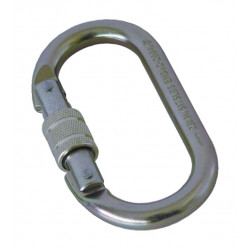 MOUSQUETON EN ACIER BICHROMATÉ À VIS M10